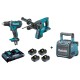 DLX2138PTJ Ensemble de 2 machines 18 V Li-Ion + DMR200 Enceinte CXT/LXT/230 V