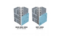 Profilé d'angle perforé en acier galvanisé avec jonc PVC