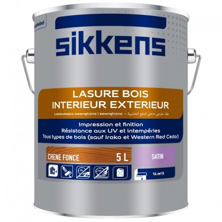 SIKKENS Lasure Intérieure-Extérieure Chêne Foncé 5 L