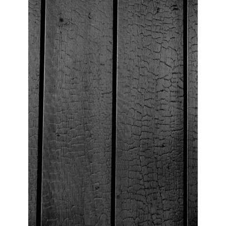 Struktur : 20x125/Aspect Brulé/Coloris Charbon