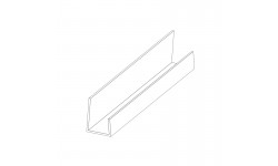 Profilé de protection PVC retour forme L